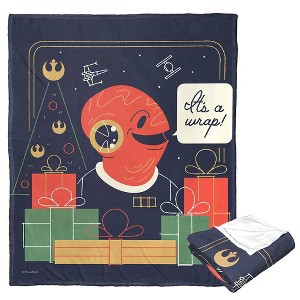 Disney Star Wars It's A Wrap Silk Touch Throw Blanket 50x60 Inches - 1 of 4