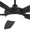 52" Minka Aire Modern Indoor Ceiling Fan with Dimmable LED Light Remote Control Coal Black for Living Room Kitchen Bedroom Family - 3 of 4
