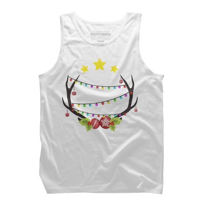 Men's Design By Humans Christmas Deer By Reivchan Tank Top