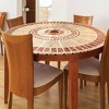 Collections Etc Beautiful Elasticized Edge Stretch Fit Vinyl Table Cover - 2 of 4