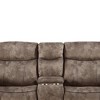 Acme Furniture Zubaida Sofa Two Tone Chocolate Velvet - 3 of 4