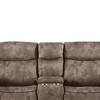 Acme Furniture Zubaida Sofa Two Tone Chocolate Velvet - image 3 of 4