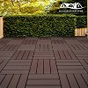 Dolonm 44PCS 12"x12" Plastic Interlocking Deck Tiles - Waterproof Outdoor Flooring for Patio, Pool & Balcony - 4 of 4