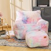 Hooseng Bean Bag Sofa with Tufted Soft Stuffed Filling, Fluffy and Lazy Sofa with Footstool, Comfy Cozy BeanBag Chairs - 2 of 4