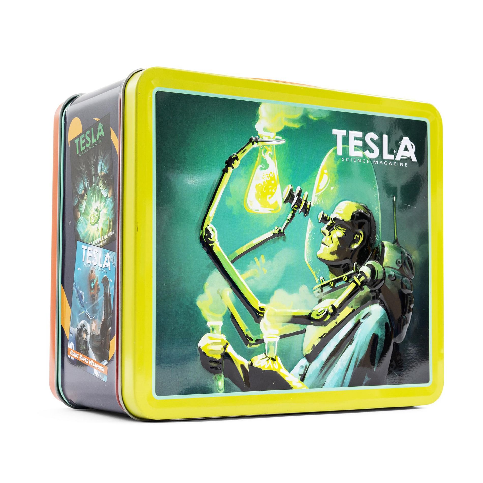 Toynk Fallout Tesla Science Magazine Metal Lunchbox