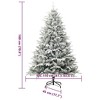 vidaXL Artificial Pre-lit Christmas Tree Green 70.9" PVC and PE - 4 of 4