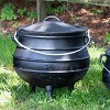 Lehman's Campfire Cooking Kettle Pot - Cast Iron Potje Dutch Oven with 3 Legs and Lid, 19.25 in dia, 14.75 Gallon - 2 of 4