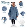 The Bare Homey - Kids Wearable Blanket - Fleece Side Pockets - 3 of 4