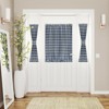 Kate Aurora Plaid Country Farmhouse French Door Curtain Panel With Matching Tieback - 4 of 4