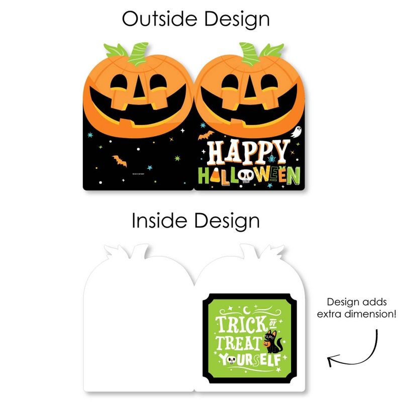 Big Dot of Happiness Jack-O'-Lantern Halloween - Kids Halloween Party Giant Greeting Card - Big Shaped Jumborific Card, 5 of 7