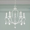 Livex Lighting Chesterfield 5 - Light Chandelier in  Antique White - 3 of 4
