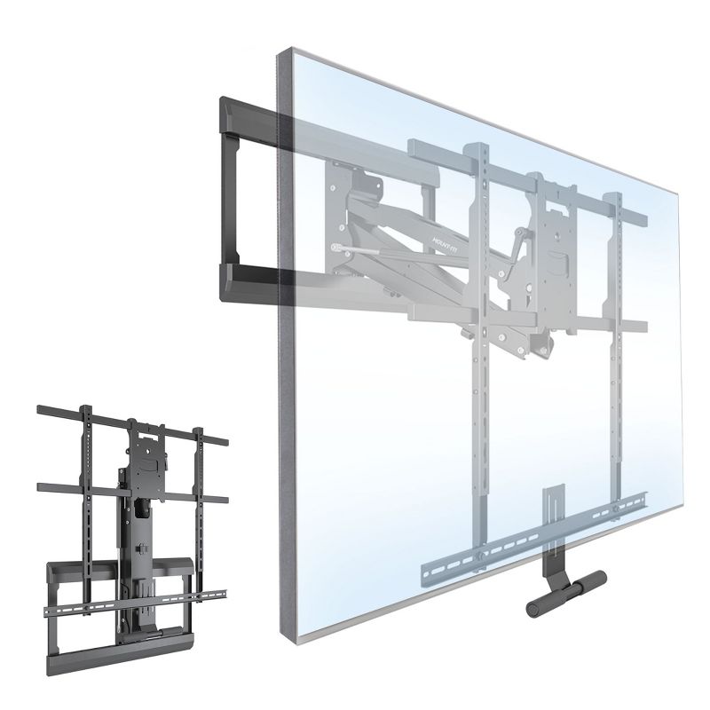 Mount-It! Height Adjustable Fireplace Large TV Mount | Fits 65" - 85" TVs | 110 Lbs. Weight Capacity | Black, 1 of 11