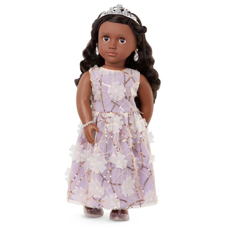 Our Generation Ambreal with Tiara &#38; Floral Gown Outfit 18&#34; Fashion Doll, 1 of 10