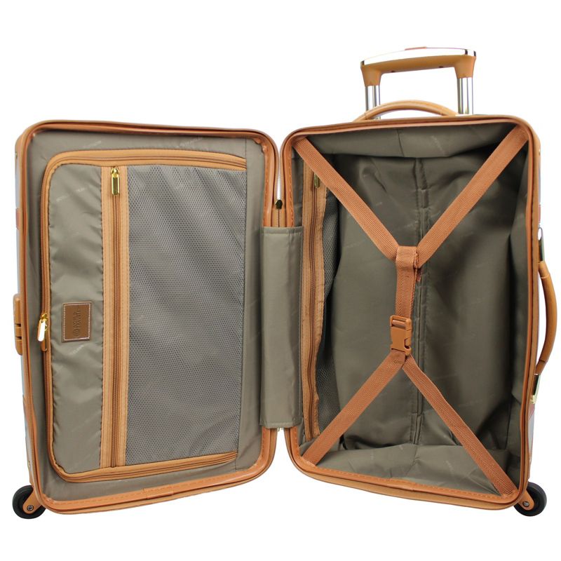 World Traveler Gatsby Luxury Trunk 2-Piece Spinner Carry-On Luggage Set, 3 of 10