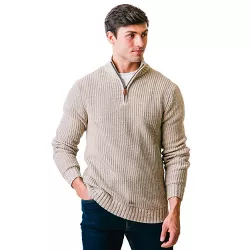 Hope & Henry Mens' Half Zip Pullover Sweater, Mens