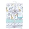 Hudson Baby Unisex Baby Cotton Flannel Receiving Blankets, Yellow Safari, One Size - 2 of 4