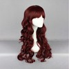 Unique Bargains Women's Halloween Curly Wigs 24" Red Brown with Wig Cap - 3 of 4