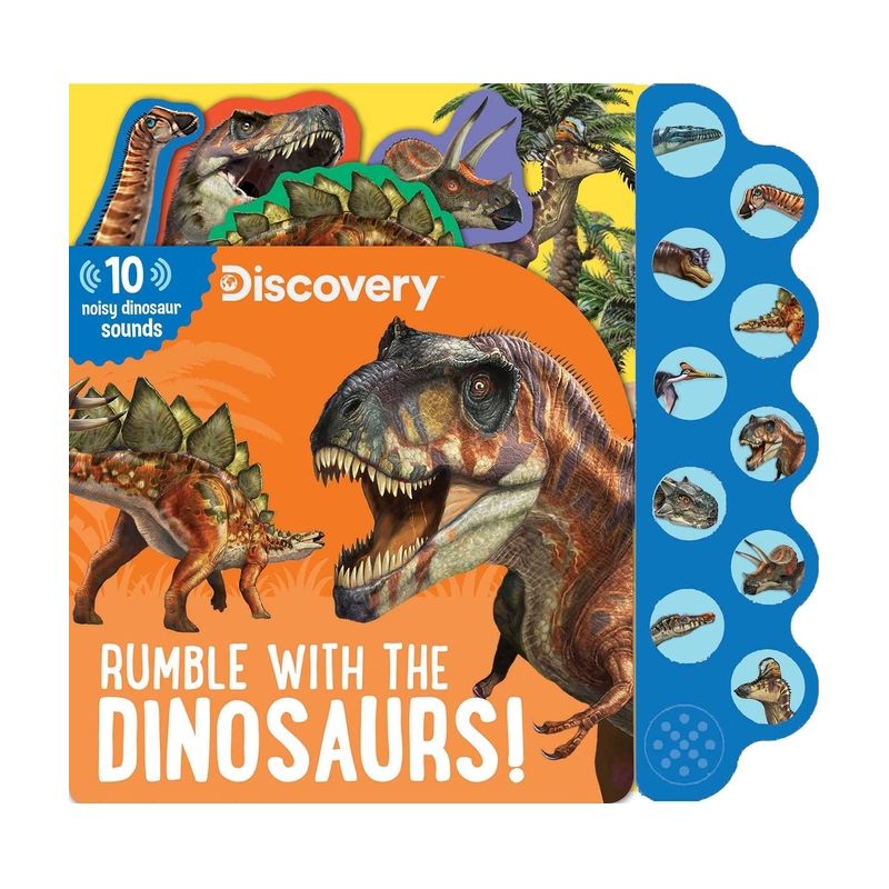 Discovery: Rumble with the Dinosaurs! - (10-Button Sound Books) by  Thea Feldman (Board Book), 1 of 2