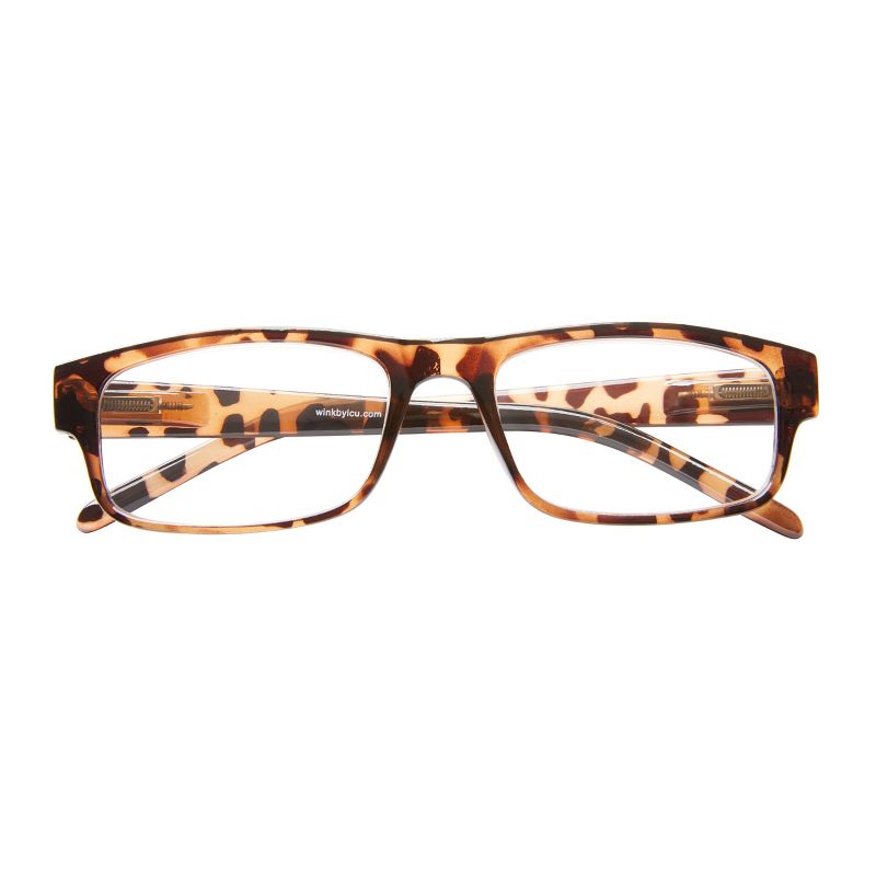 ICU Eyewear Wink Highland Tortoise Rectangle Reading Glasses, 1 of 10