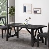 NicBex 71Inch Farmhouse Rectangle Dining Table with MDF Tabletop and Wood Legs for 6 to 8 - 2 of 4