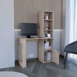 NicBex Bookcases for Living Room 6-shelf Home Writing Desk Unit Bookshelf for Home Office, and Bedroom Storage - 1 of 4