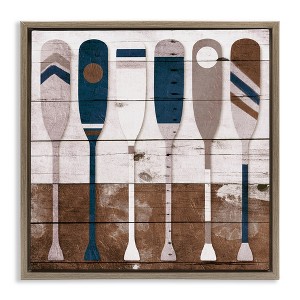 Stupell Industries Rustic Ocean Paddle Ores, 18" x 18" - 1 of 4