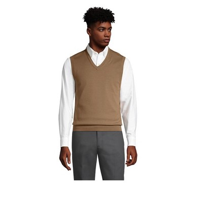 Lands' End Men's Fine Gauge Supima Cotton Sweater Vest : Target