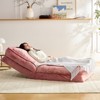 Mjkone Foldable Lazy Sofa, 3-in-1 Fold Small Tatami Sofa Bed,Lounge Chair Sofa by day,Pet Friendly Couch - 3 of 4