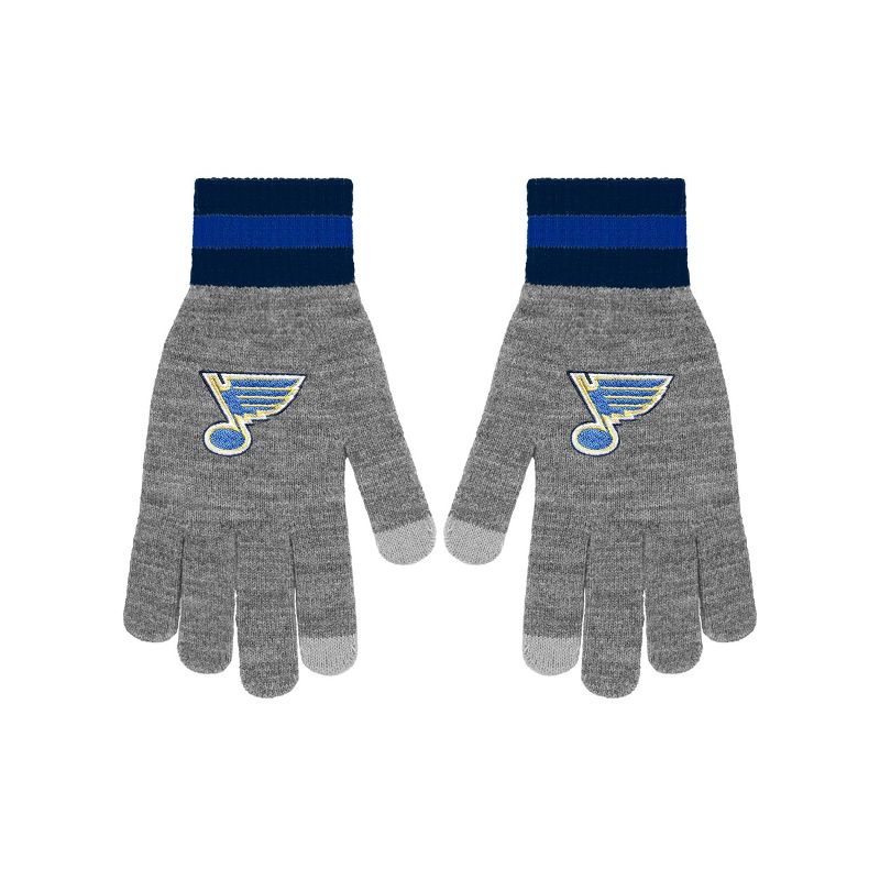 NHL St. Louis Blues Gray Big Logo Glove, 2 of 5