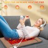32X21 Inch Far Infrared Tourmaline Heating Pad, 6 Heat Levels 3 Timer Electric Pad with Auto Shut-Off, Pain Relief for Back Neck, Christmas Gift - 3 of 4