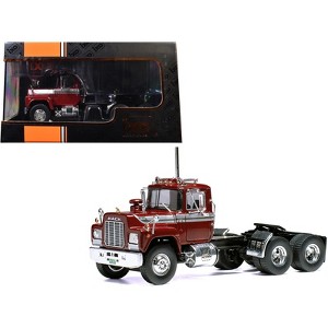 1966 Mack R-Series Truck Tractor Dark Red Metallic with Silver Stripes 1/43 Diecast Model by IXO Models - 1 of 4