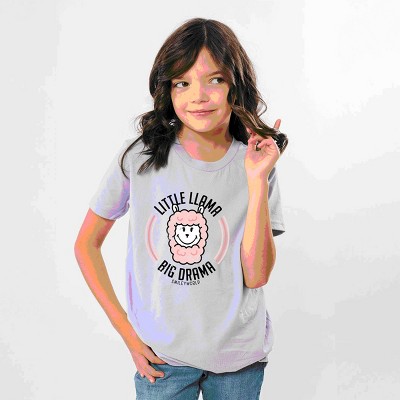 The Juniper Shop SmileyWorld Little Llama Big Drama Youth Short Sleeve Tee