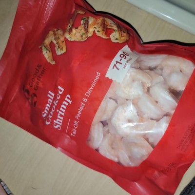 Peeled & Deveined Tail On Cooked Shrimp with Cocktail Sauce - Frozen - 16oz  - Good & Gather™