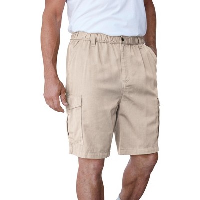 Boulder Creek by KingSize Men's Big & Tall Renegade 9" Full Elastic Waist Cargo Shorts