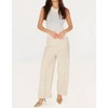 Women's Sparkle Wide Leg Vegan Leather Pants - Another Love - 3 of 4