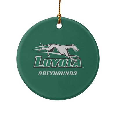 Loyola University Maryland Primary Logo Porcelain Holiday Christmas Tree Ornament