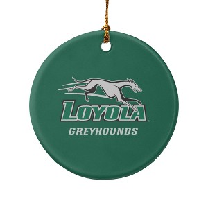 Loyola University Maryland Primary Logo Porcelain Holiday Christmas Tree Ornament - 1 of 4