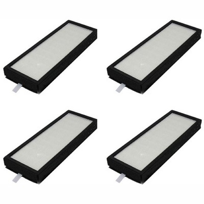 Nispira Premium True HEPA Filter Replacement Compatible with Hoover Part AH60010. Fits Air Purifier WH10100 and WH10200, 4 Filters