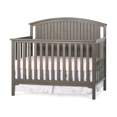 Child Craft Cottage Curve Top Convertible Crib - Dapper Gray