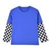 MyKids-USA Baby Boy And Girl Plaid Pattern Fake 1 Pieces Sleeve Design Shirt - 3 of 4