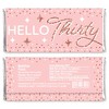 Big Dot of Happiness 30th Pink Rose Gold Birthday - Candy Bar Wrapper Happy Birthday Party Favors - Set of 24 - 2 of 4