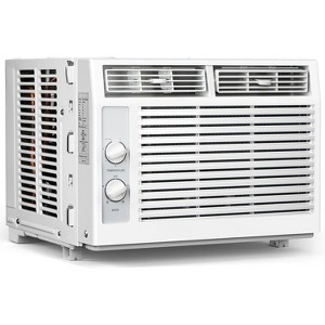 ZAFRO 5,000 BTU Window Air Conditioner Cools Up to 150 Sq. Ft, Utral Quiet Air Conditioner Window Unit with Mechanical Controls, 2 Fan Speeds - 1 of 4