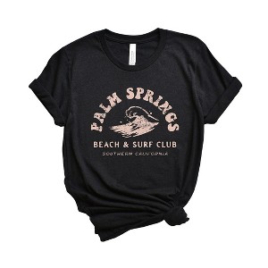 Simply Sage Market Women's Palm Springs Surf Club Short Sleeve Graphic Tee - 1 of 2