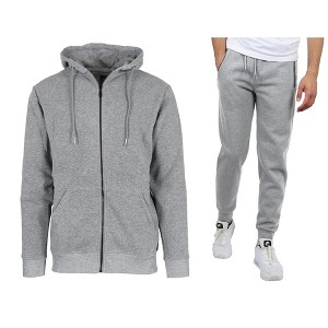 Rudolph Men's Slim Fit Fleece-Lined Full Zip Hoodie & Jogger 2-Piece Set - 1 of 2
