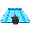 Solstice Original Floating Inflatable Dock, RISE Swimming Platform, 10 x 8 Foot Water Mat Swim Raft with Integrated Backrest and Mesh Entryway - 3 of 4