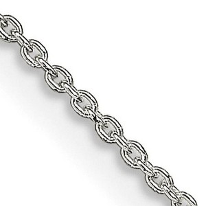 Black Bow Jewelry 1mm Sterling Silver Classic Solid Cable Chain Necklace - 1 of 4