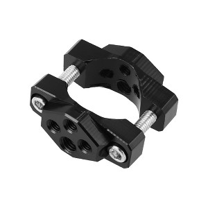 Unique Bargains Motorcycle Bike Light Lamp Holder Handlebar Mount Bracket Clamp Black - 1 of 4