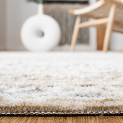 Gray Hand-Tufted Wool Rectangular Area Rug 4' x 6'