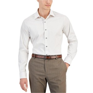 Alfani Mens Alfatech's Repreve Button Down Dress Shirt - 1 of 1