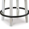 Royal Hampton Swivel 24.5" Counter Stool Chair | Nailhead Trim | Curved Back - 3 of 4